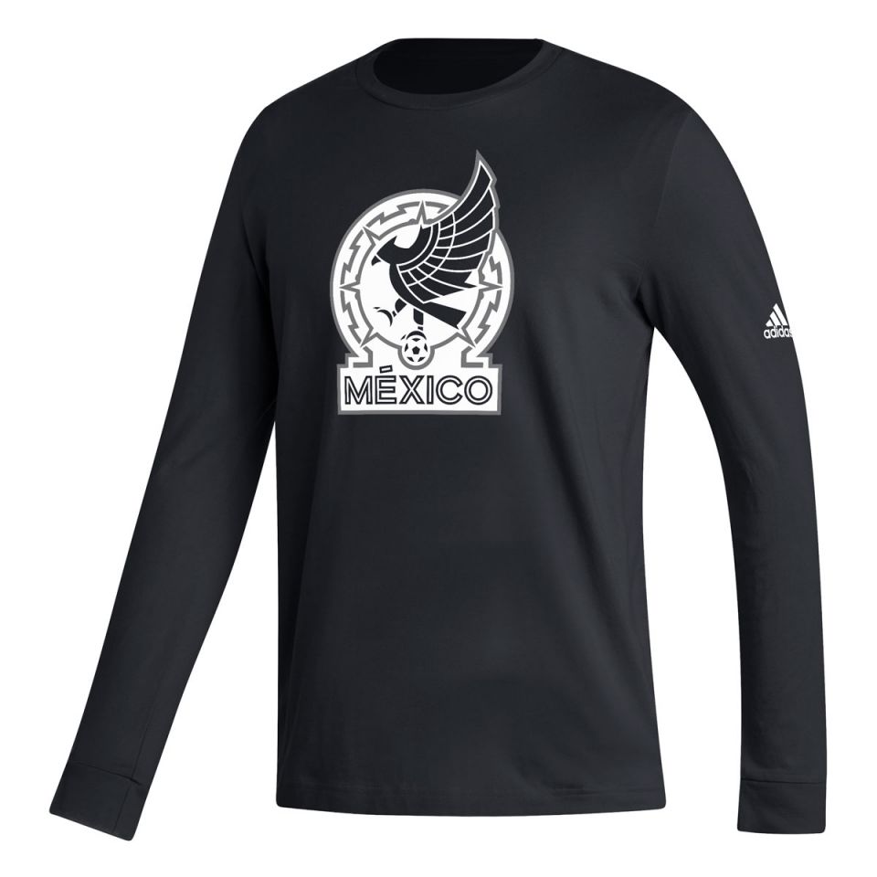 adidas Mexico Mono Crest L/S Tee - Mexico Apparel, image size:960x960