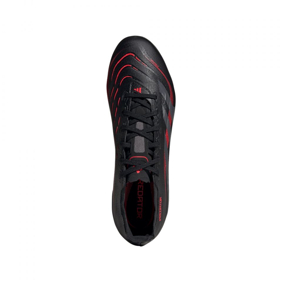 adidas Predator League FG Men\'s‎ Size 13 Black Red Soccer Cleats ID1328 NEW Adidas Predator League FG (ID1328) Stealth Victory Core  main image 4