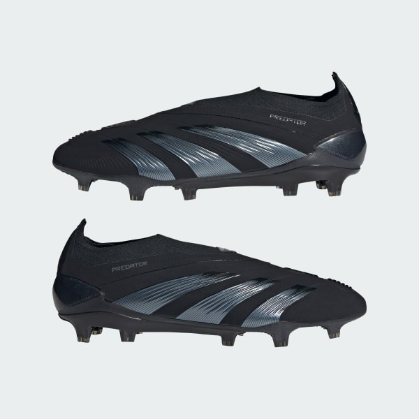 adidas Predator 24 Elite Laceless FG Soccer Cleats Men’s Size 7.5 Slip-On Black adidas Predator Elite LL Firm Ground Soccer Cleats (Black/Black) main image 4