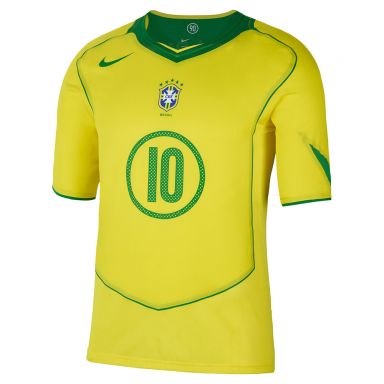 Nike Brazil 2004 T90 Reissue Men's Jersey RONALDINHO 10