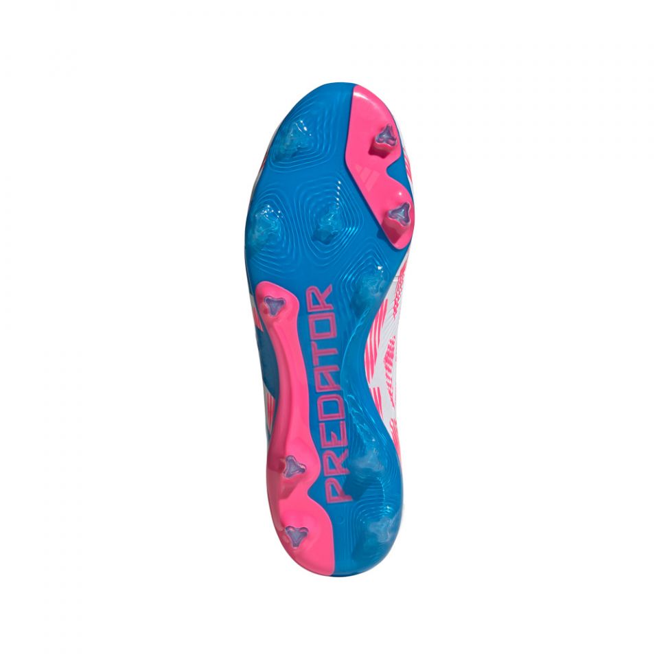 Adidas Predator Pro Soccer Cleats Mens 10 White Pink Blue Graphic IH7337 FG adidas Predator Pro FG White Pink Blue – Strictly Soccer Shoppe main image 2