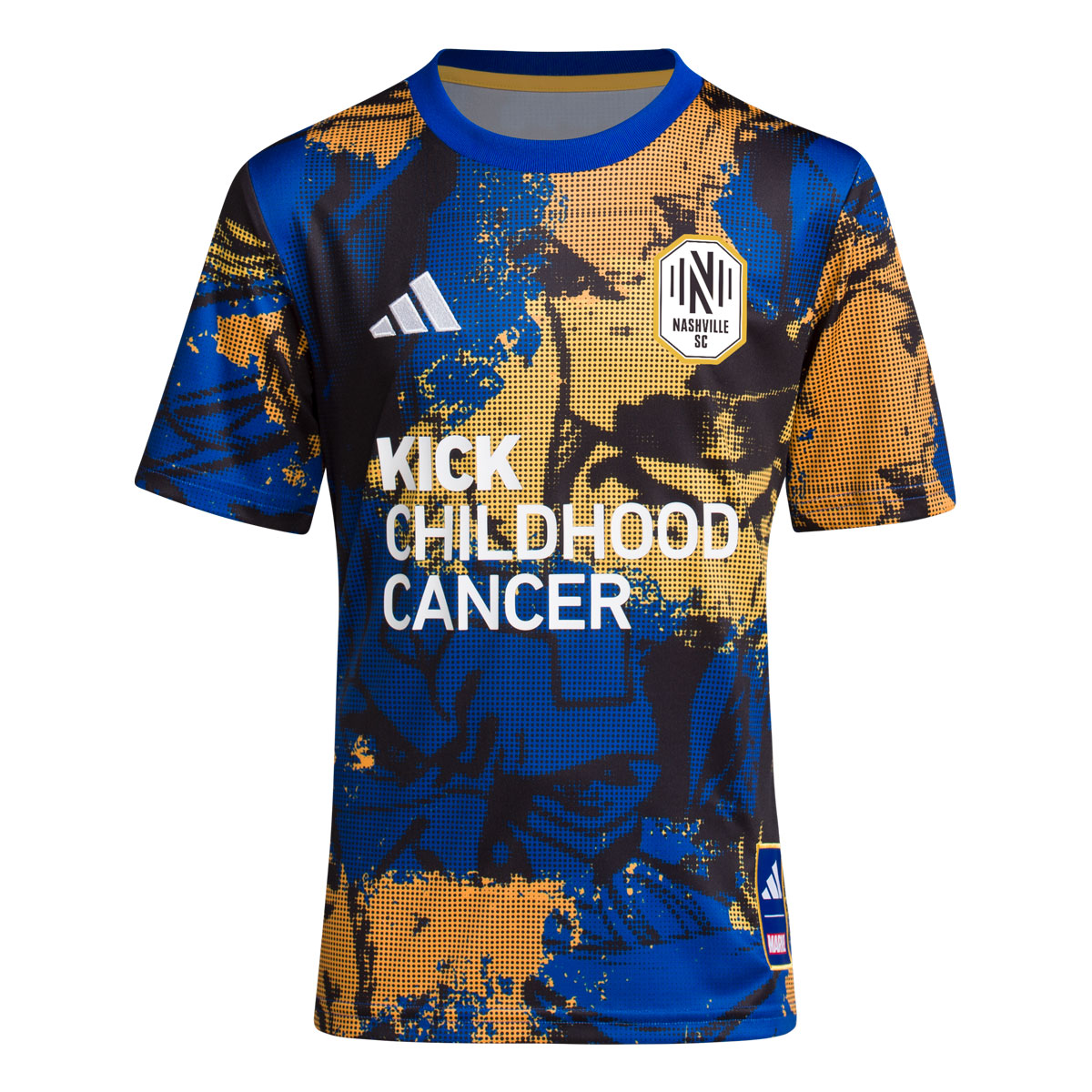 adidas Nashville SC Youth Kicking Childhood Cancer Prematch Jersey