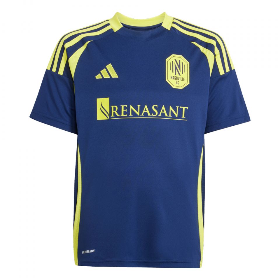 ［希少］　bal MINERAL SOCCER V2 JERSEY Medium adidas Nashville SC 2025/26 Youth Away Jersey