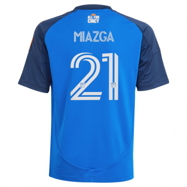 adidas FC Cincinnati 2025/26 Youth Home Jersey MIAZGA 21