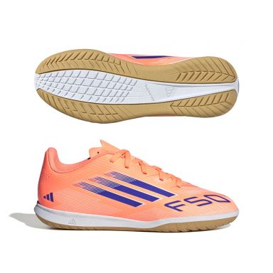 adidas F50 Club IN Junior Soccer Shoes | Coral Blaze Pack