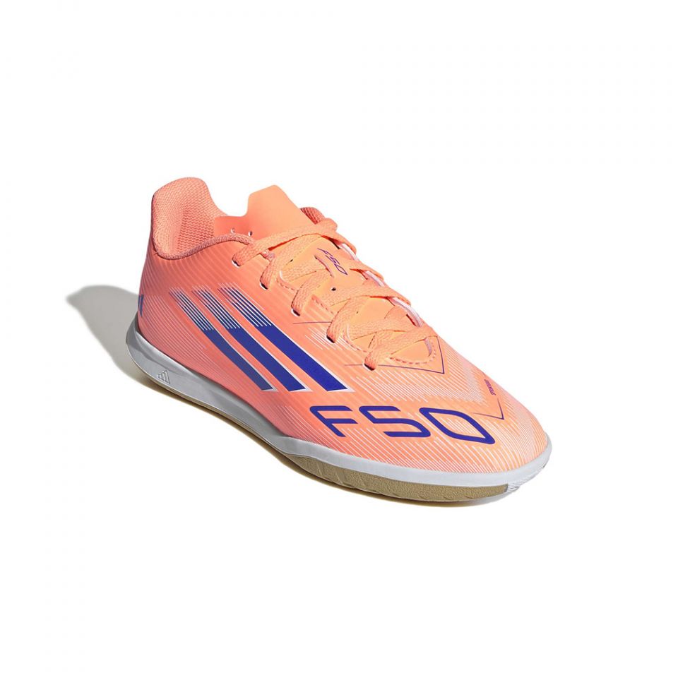 adidas F50 Club IN Junior Soccer Shoes | Coral Blaze Pack
