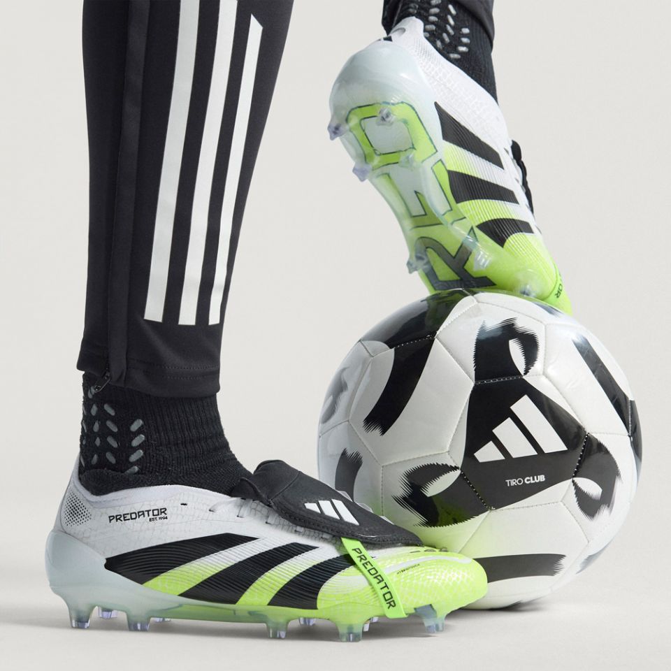 【新品未使用】adidas PREDATOR ELITE FTFG JI1092 Adidas PREDATOR ELITE FT FG White Black Lucid Lemon Soccer Cleats