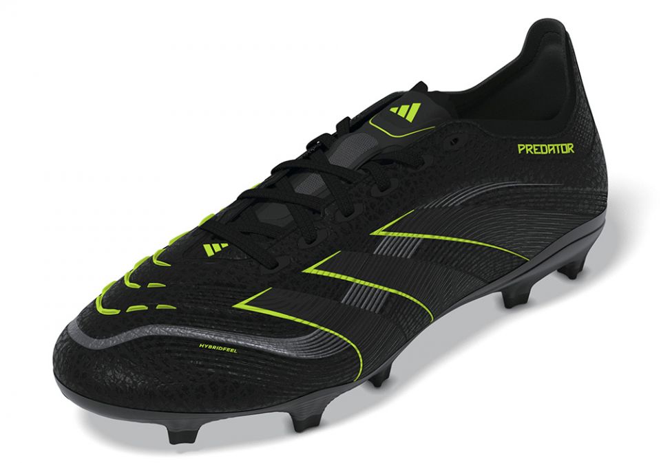 adidas Predator League FG/MG Soccer Cleats | Electric Stealth Pack