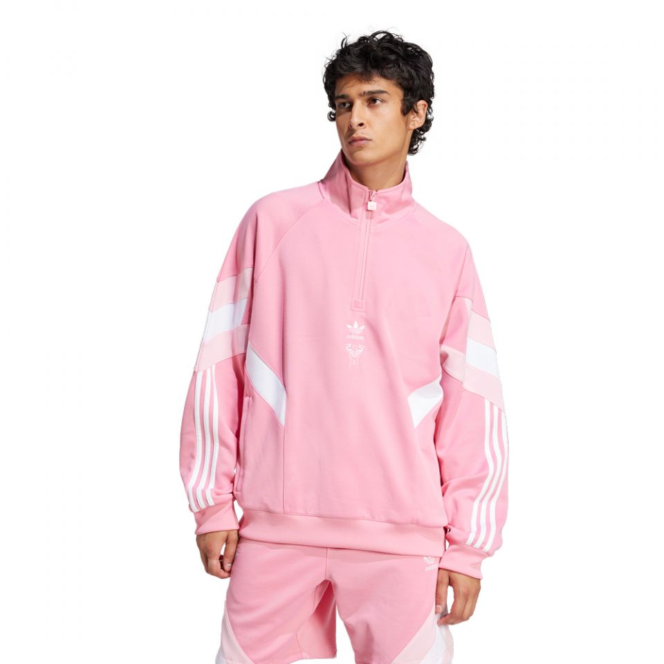 adidas Originals Inter Miami CF Men's Half-Zip Crewneck Sweatshirt