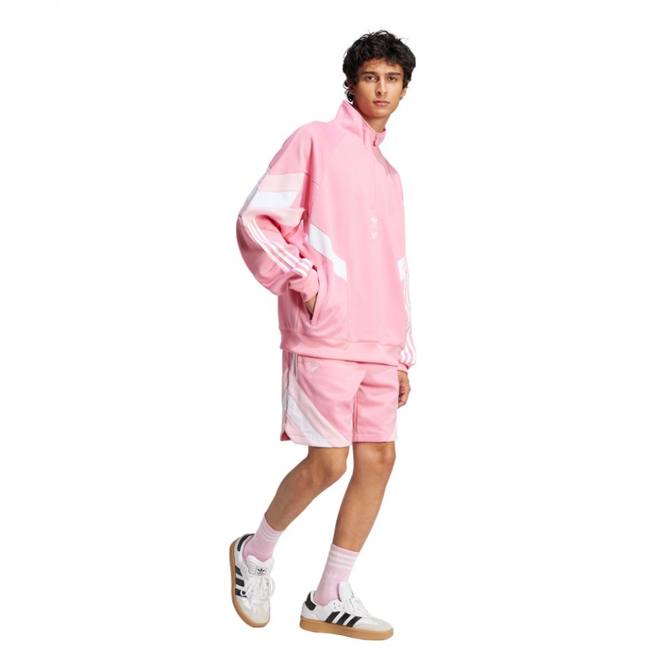 サッカーLOVE 出品 adidas Originals Inter Miami CF Men's Half-Zip Crewneck Sweatshirt