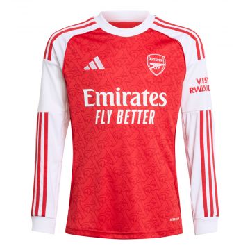 adidas Arsenal FC 2025/26 Youth Long Sleeve Home Jersey