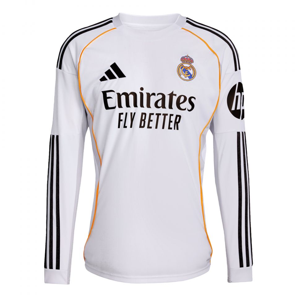  Real Madrid 長袖ユニフォームＳサイズ&パンツMサイズ adidas Real Madrid CF 2025/26 Men's Long Sleeve Home Jersey