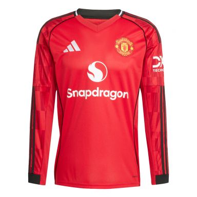 adidas Manchester United FC 2025/26 Men's Long Sleeve Home Jersey