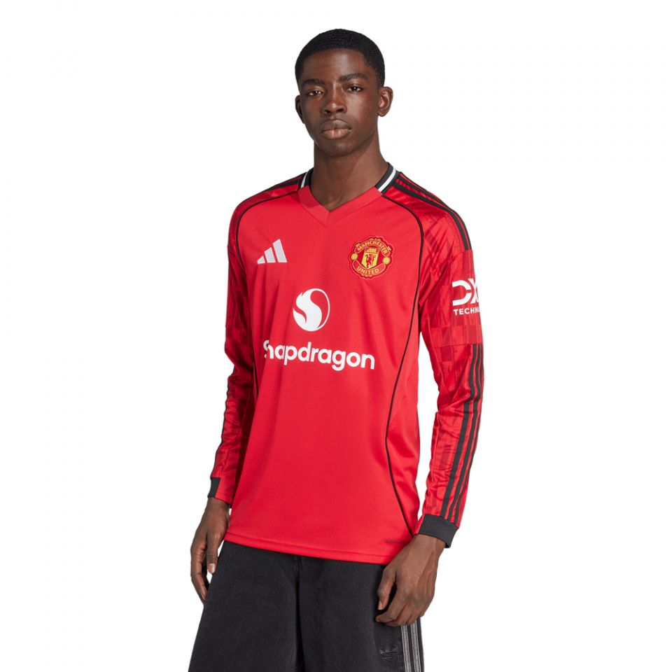 adidas Manchester United FC 2025/26 Men's Long Sleeve Home Jersey