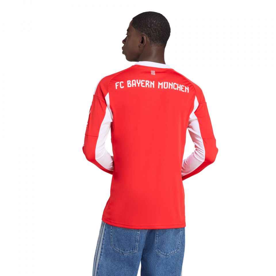 adidas Bayern Munich 2025/26 Men's Long Sleeve Home Jersey