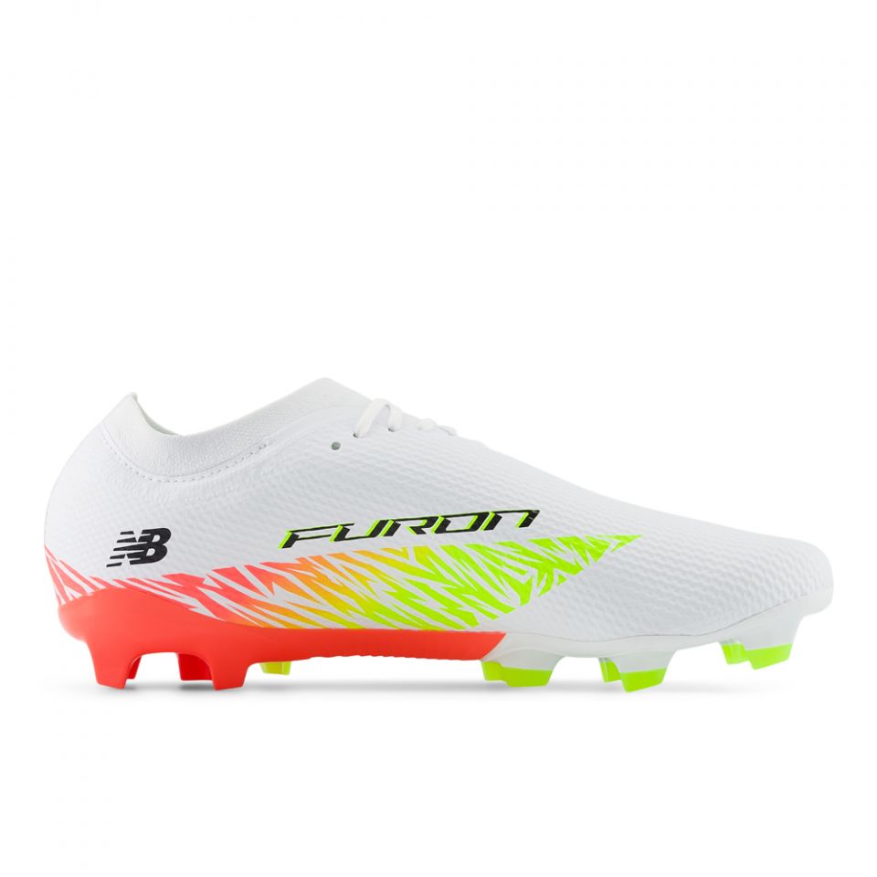 New Balance Furon V8 Team FG Soccer Cleats White Silver SF3FWG8 Men 8 WIDE 2E Furon Team FG V8 - New Balance main image 3