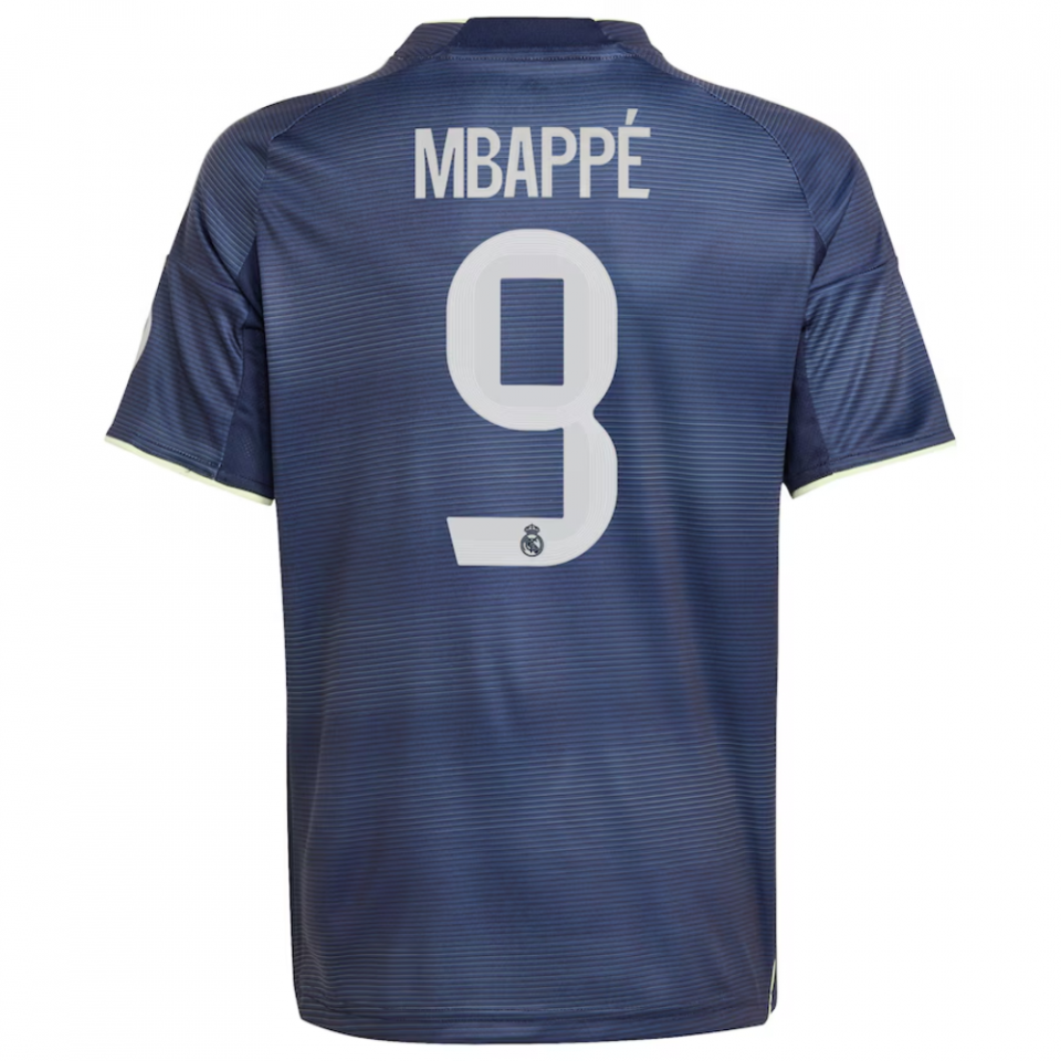 adidas Real Madrid CF 2025/26 Youth Away Jersey MBAPPE 9