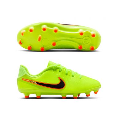 Nike Junior Tiempo Legend 10 Academy FG/MG Soccer Cleats | Max Voltage Pack