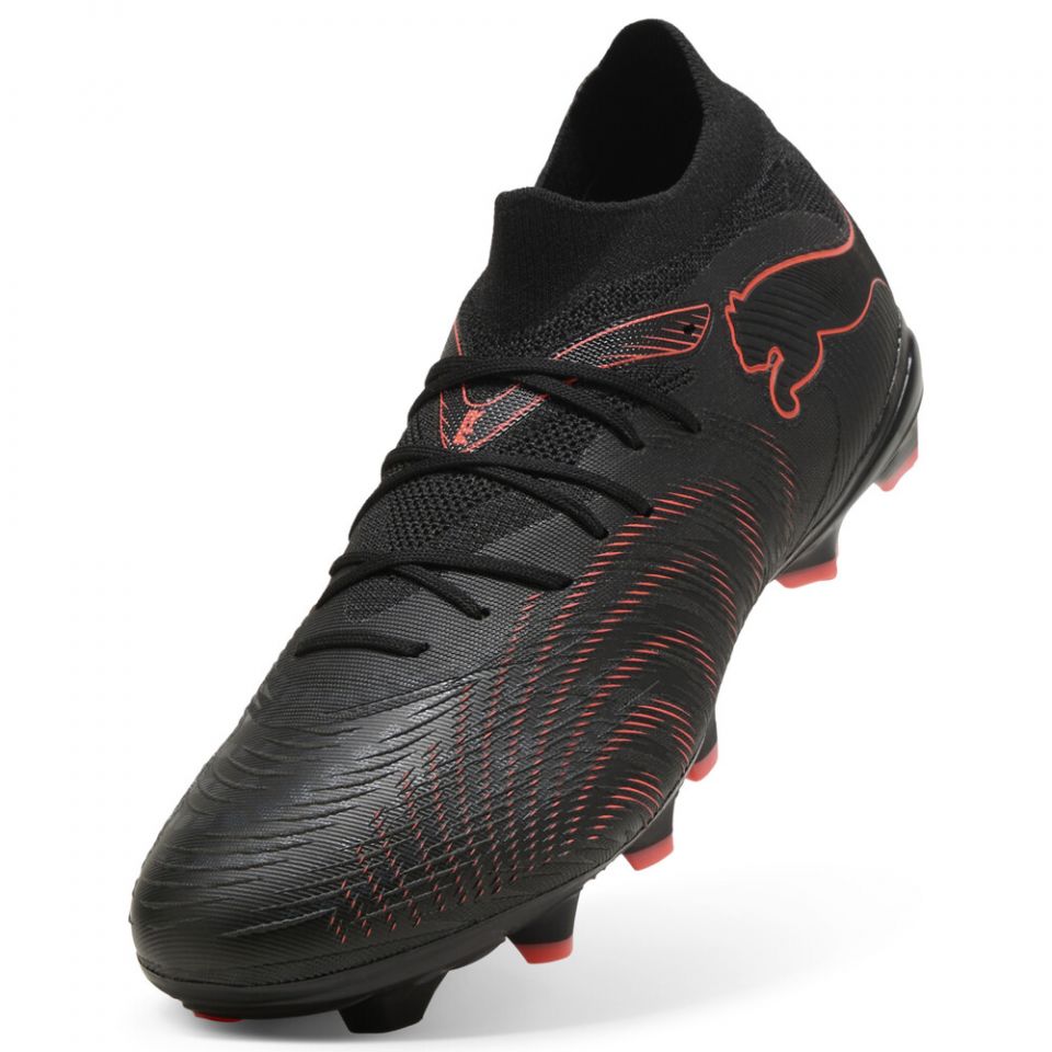 Puma Future 9 Match FG/AG Cleats Black Glowing Red Mens 9.5 108713-02 PUMA Future 9 Match FG/AG Soccer Cleats | Eclipse Pack main image 2