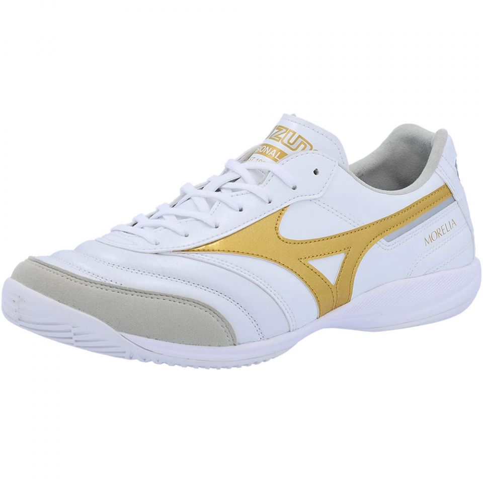 Mizuno Morelia Sala Elite IN Soccer Shoes | Bright Gold Pack
