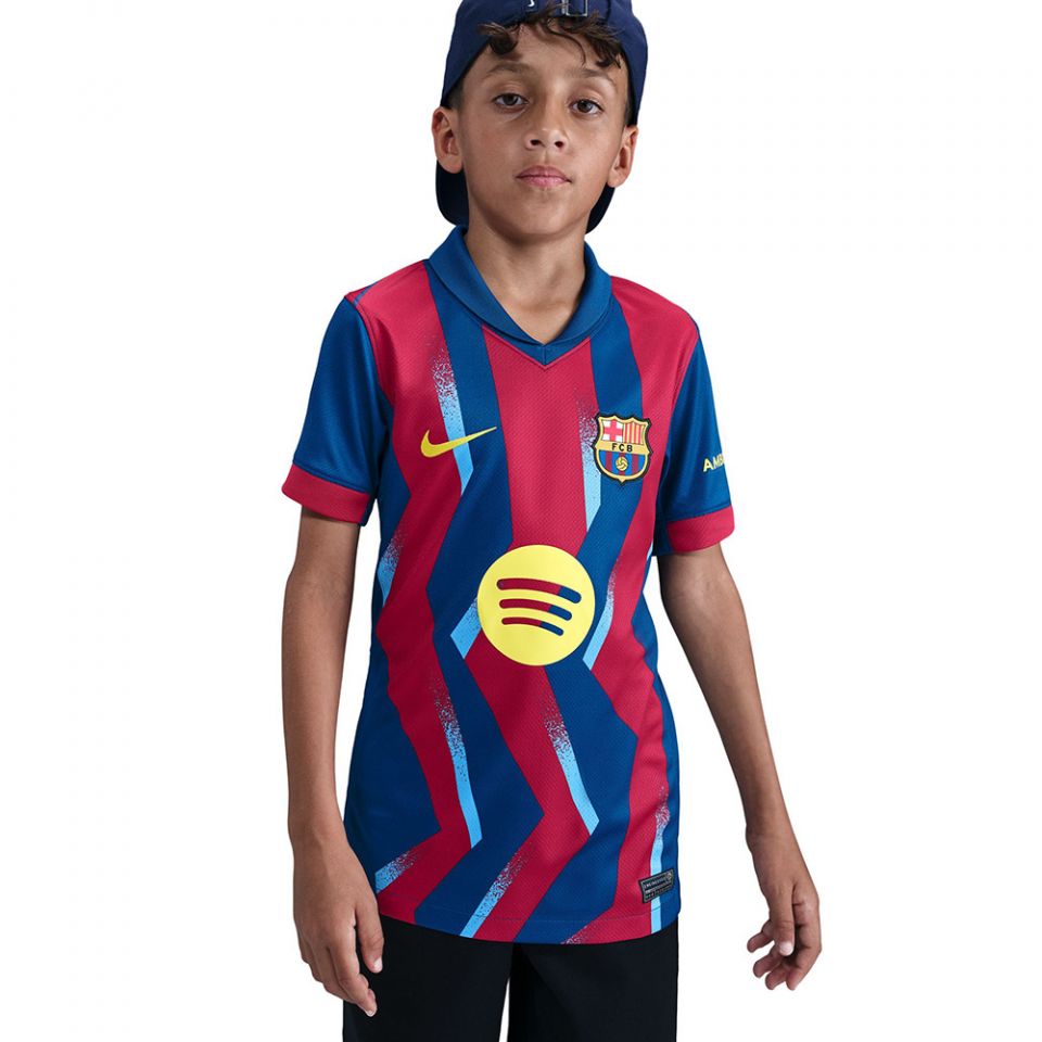 Nike FC Barcelona 2025/26 Youth 'El Clasico' Stadium Jersey SE