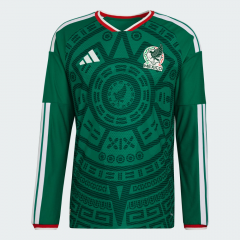 adidas Mexico 2026 Men's Home Authentic Long Sleeve Jersey