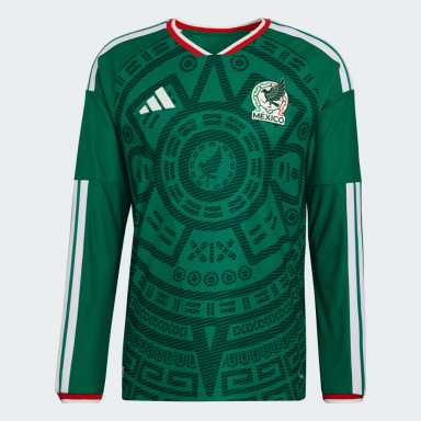 adidas Mexico 2026 Men's Home Authentic Long Sleeve Jersey