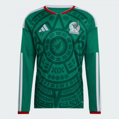 adidas Mexico 2026 Men's Home Long Sleeve Jersey