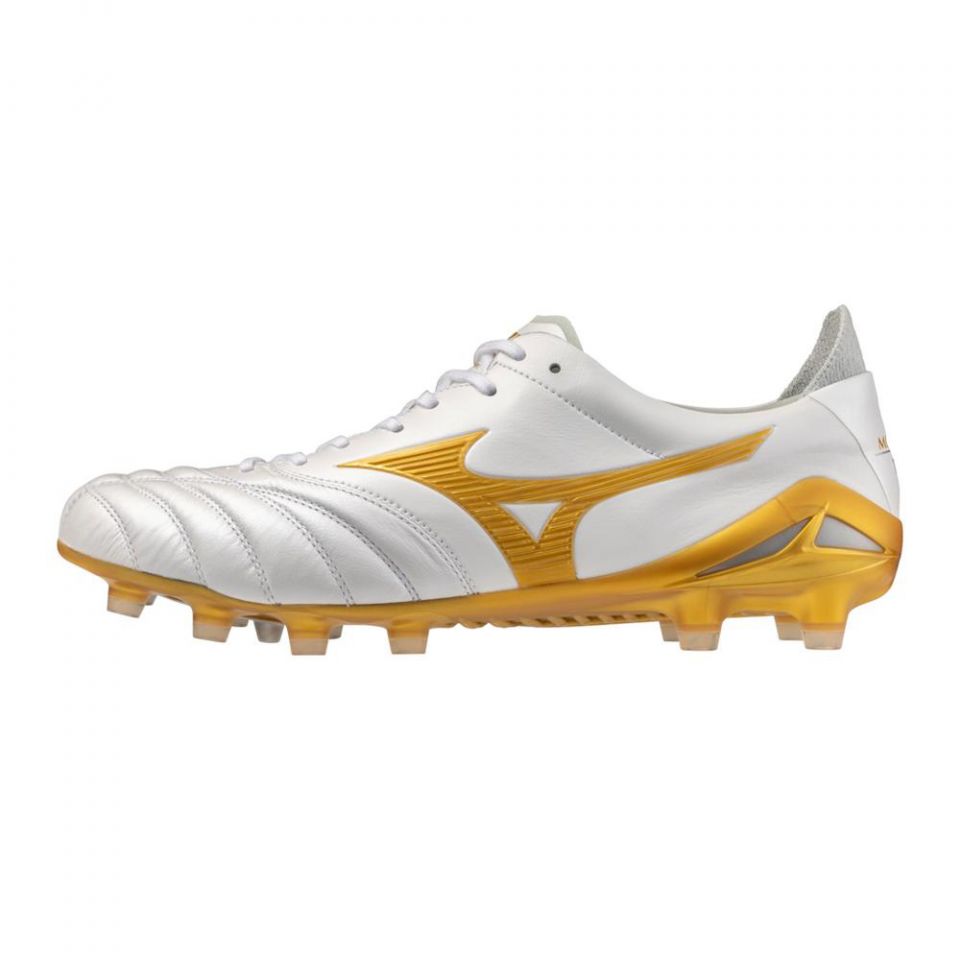 Mizuno Morelia Neo IV Made in Japan FG Soccer Cleats | Bright Gold