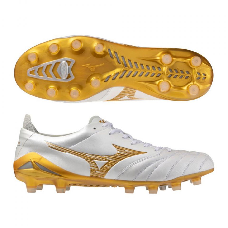 Mizuno Morelia Neo IV Elite FG Soccer Cleats | Bright Gold Pack