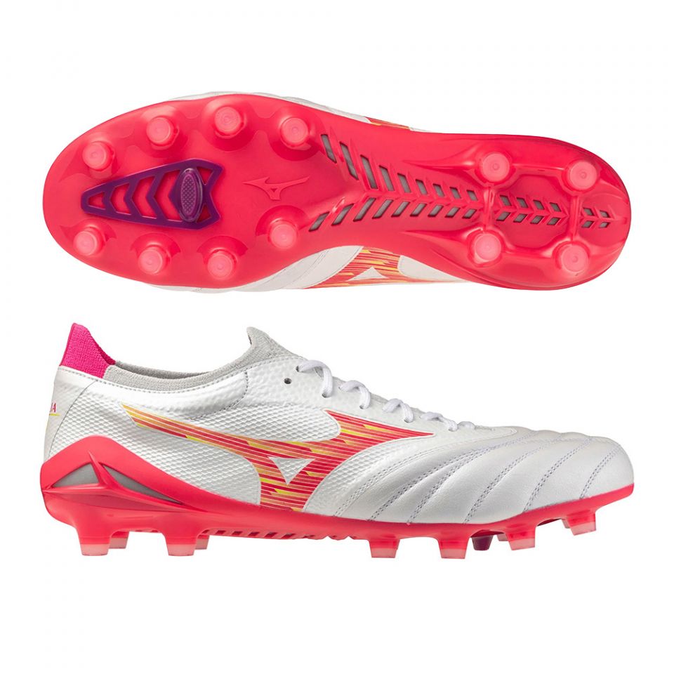 Mizuno Morelia Neo IV Beta Elite FG Soccer Cleats | Blazing Flair Pack