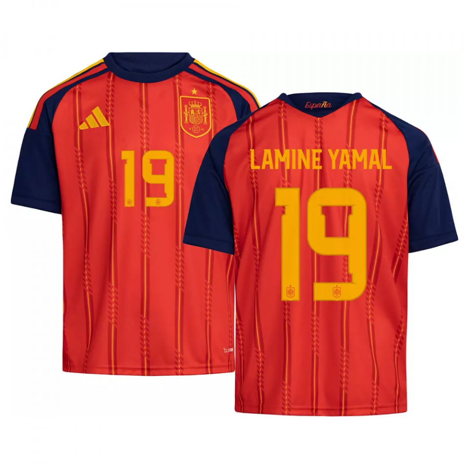 adidas Spain 2026 Youth Home Jersey LAMINE YAMAL 19