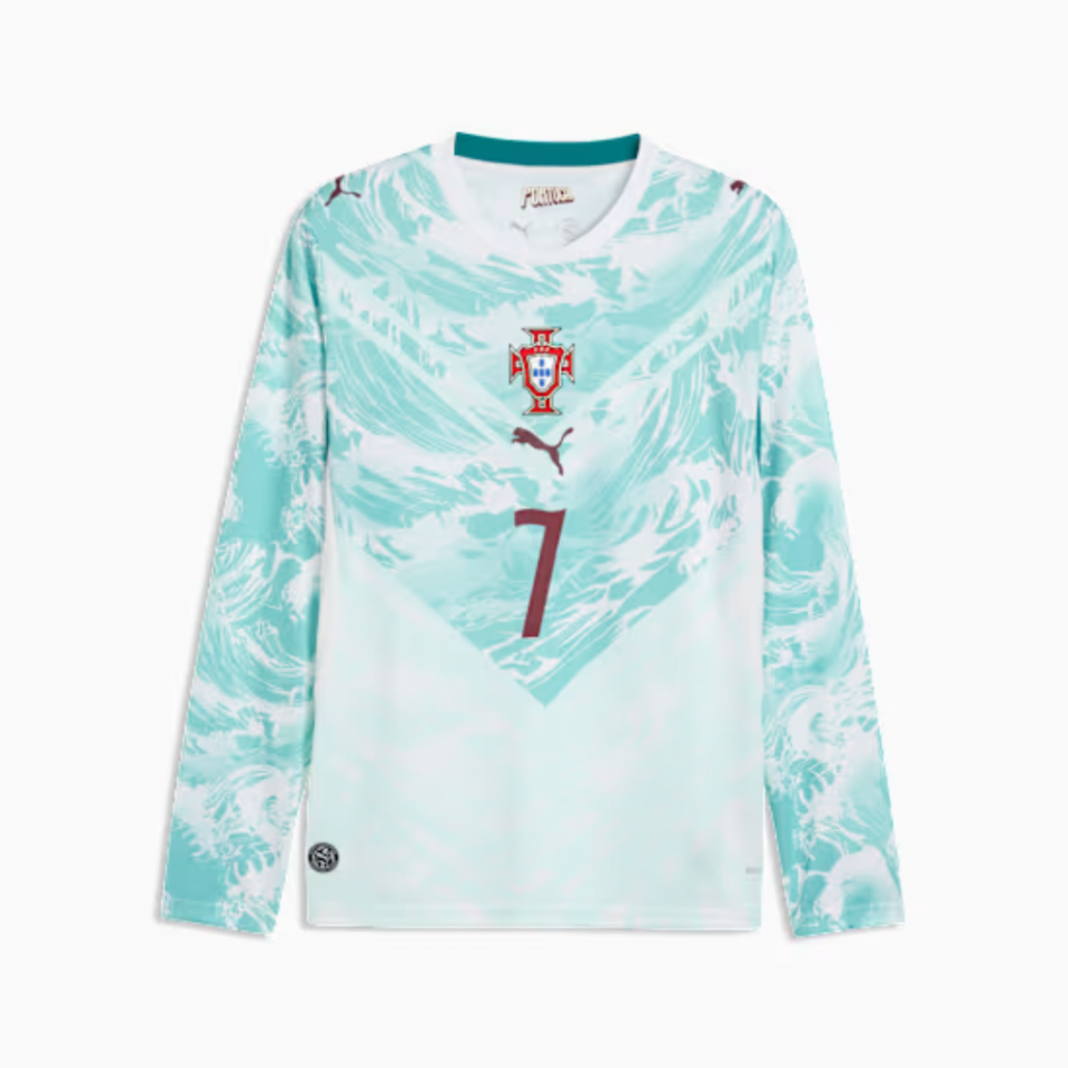 PUMA ポルトガル RONALDO 7番 シャツ 長袖 Puma 2026 Portugal Men's Stadium Home Ronaldo #7 Long-Sleeve