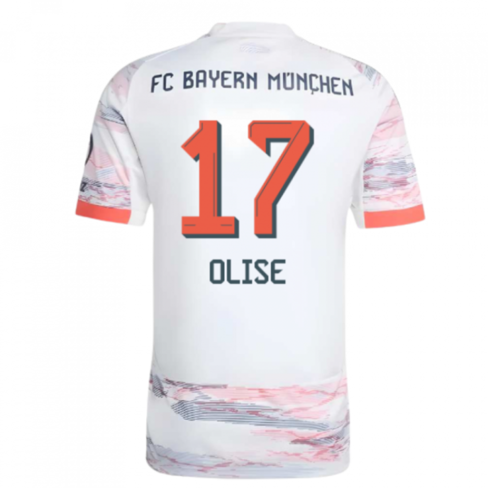adidas Bayern Munich 2025/26 Men's Away Jersey OLISE 17