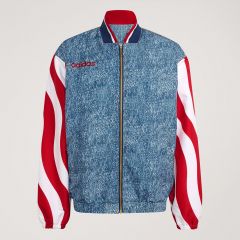 Denim Graphic Track Top