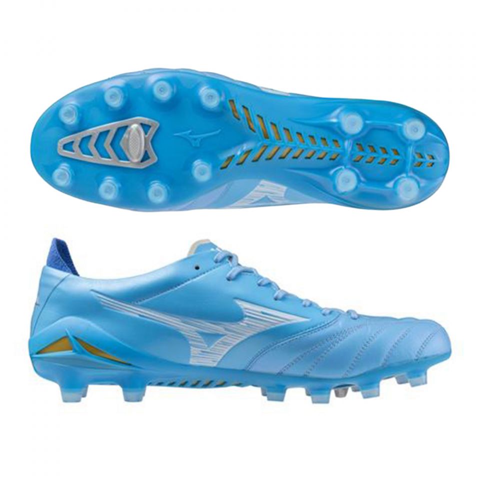 Mizuno Morelia Neo IV Elite FG Soccer Cleats | Unity Sky Pack
