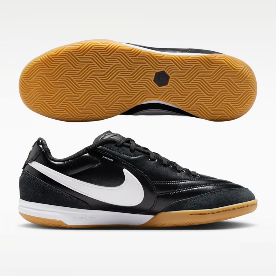 Nike Tiempo Air Zoom Indoor Soccer Shoes Black White Gum Sole Lace-Up Size 10.5 Nike Tiempo Air Zoom Legend Natural Indoor IC US 10.5  main image 4