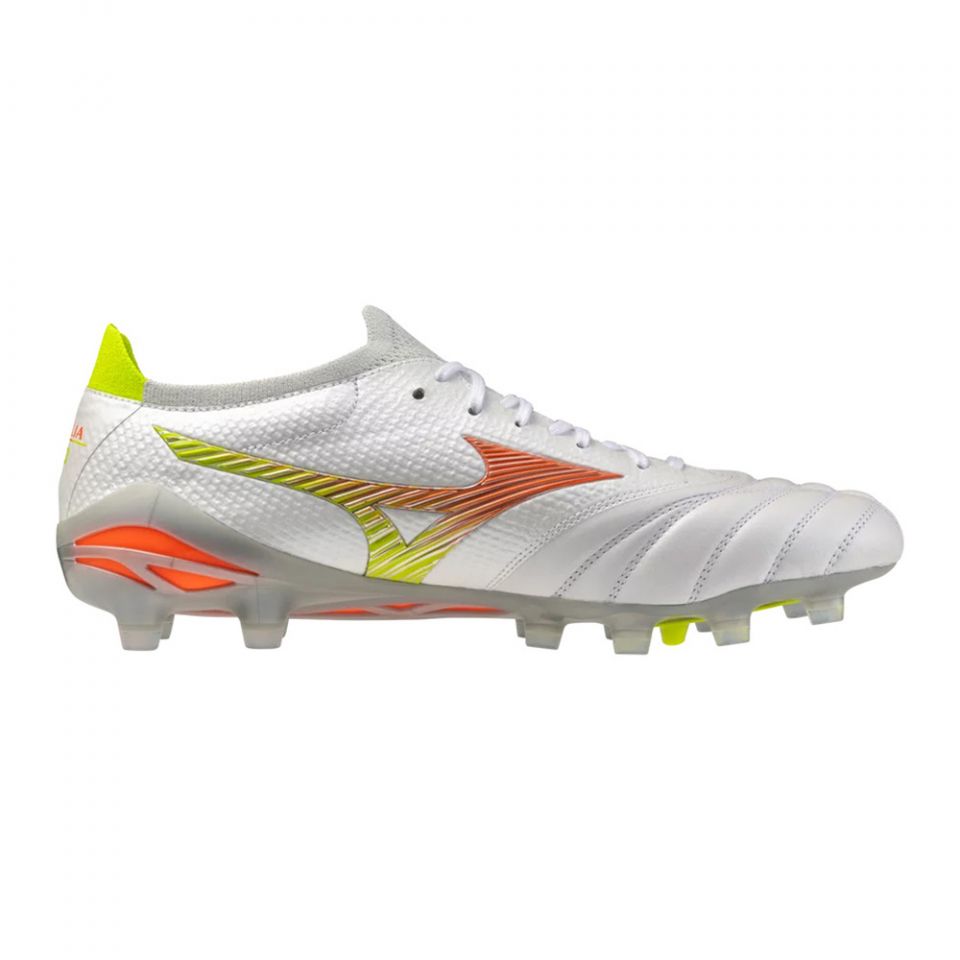 Mizuno Morelia Neo V Beta Made in Japan FG Soccer Cleats | White