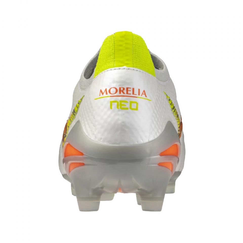 Mizuno Morelia Neo V Beta Made in Japan FG Soccer Cleats | White