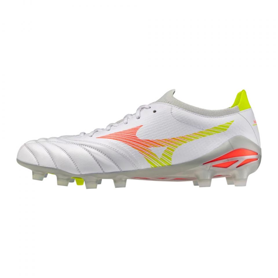 Mizuno Morelia Neo V Beta Pro FG Soccer Cleats | White Prism Pack