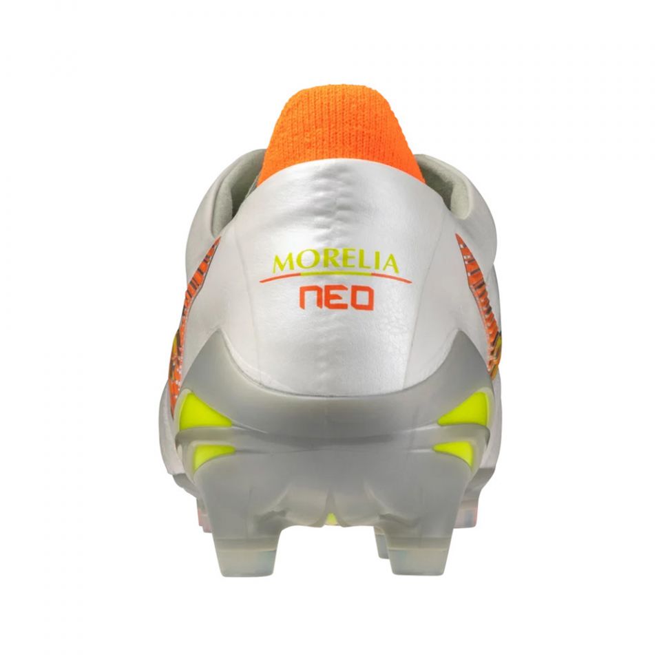 Mizuno Morelia Neo V Made in Japan FG Soccer Cleats | White Prism Pack