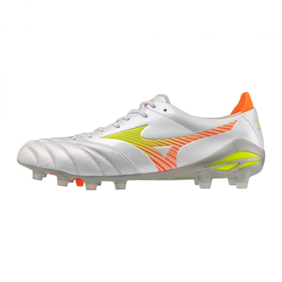 Mizuno Morelia Neo V Elite FG Soccer Cleats | White Prism Pack