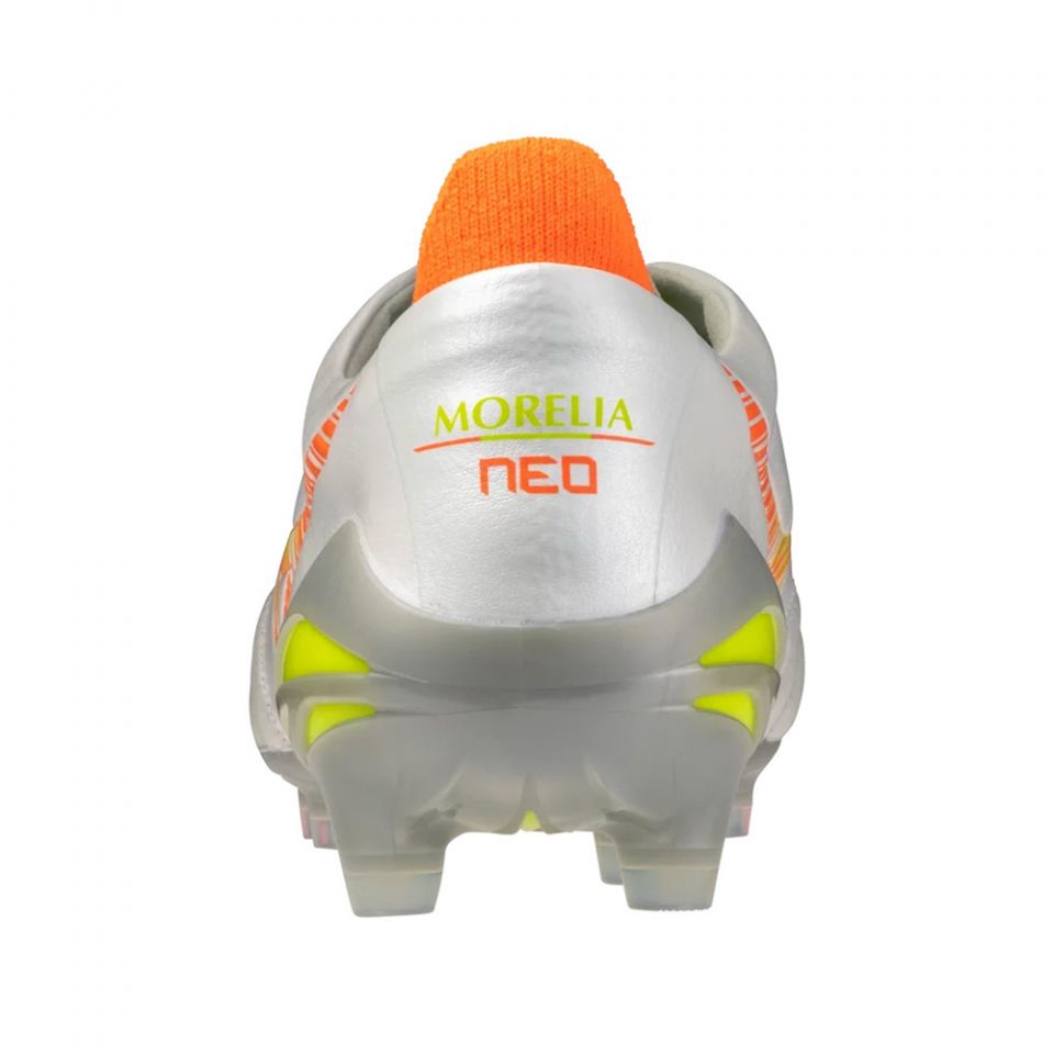 Mizuno Morelia Neo V Elite FG Soccer Cleats | White Prism Pack