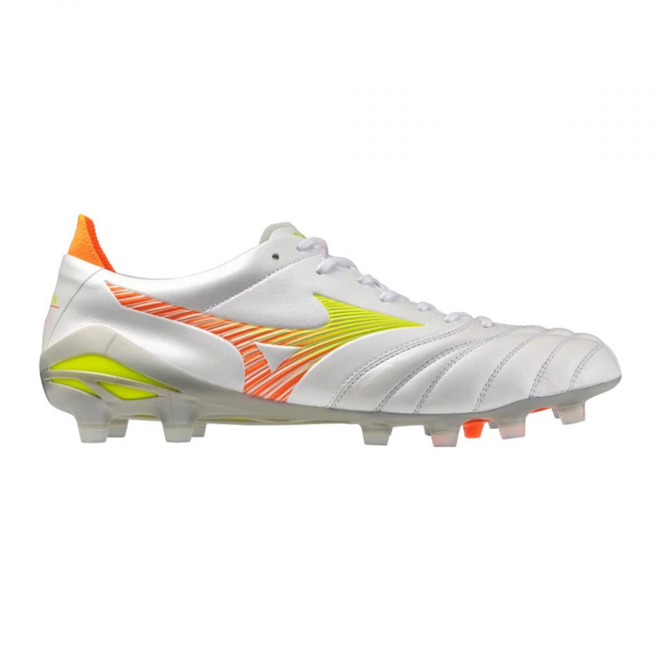 Mizuno Morelia Neo V Elite FG Soccer Cleats | White Prism Pack