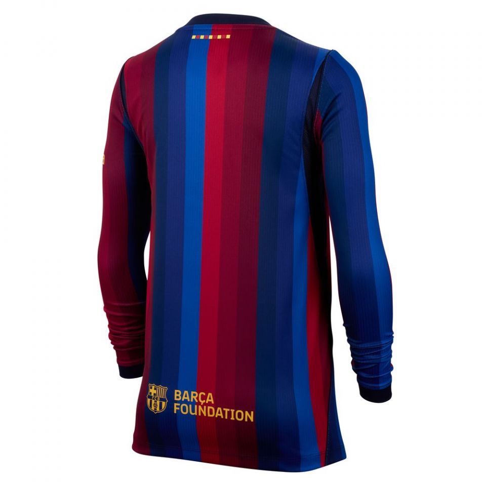 Nike FC Barcelona 2026/27 Youth Stadium Long Sleeve Home Jersey