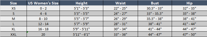 Adidas Size Chart Women S Clothing