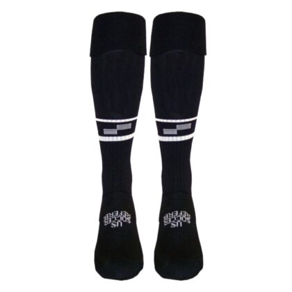 click and shop the Official Sports International USSF 2 Stripe Referee Sock