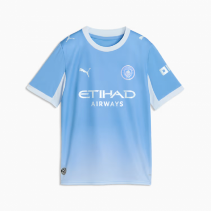 Shop the 2026 PUMA Manchester City Youth Home jersey!
